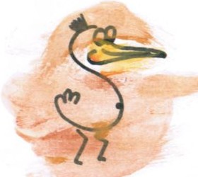 Zeichnung Storch